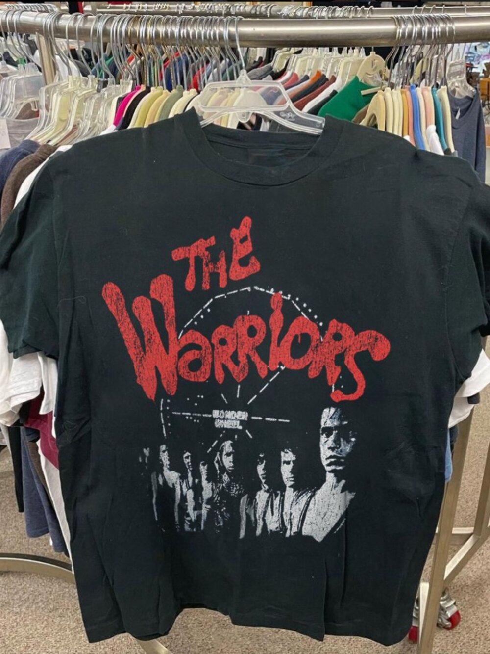 The Warriors Graphic Black T-Shirt